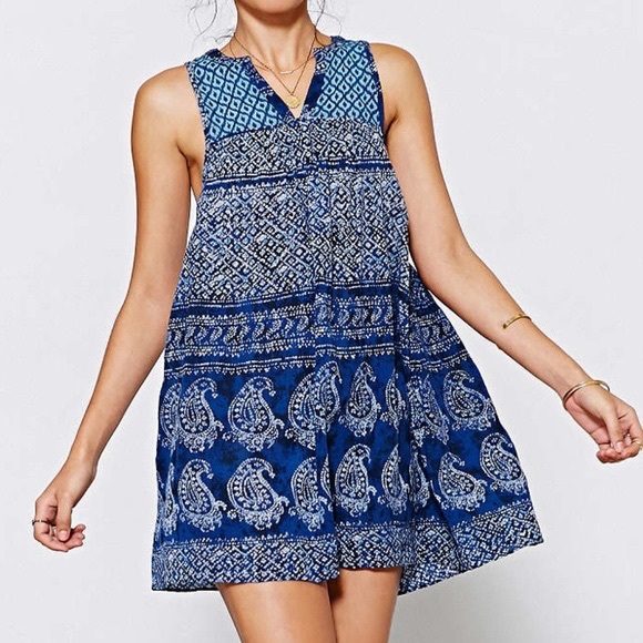 Ecote gauze true blue frock dress - Picture 1 of 3